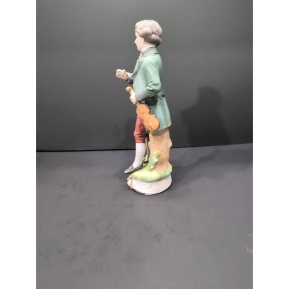 Capodimonte Young Man With Violin Figurine, Porcelain Figurine, Musician Decor‎ - Picture 4 of 9